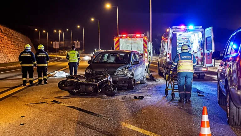 Colisão entre mota e carro deixa quatro feridos em Ponte de Lima, dois em estado grave