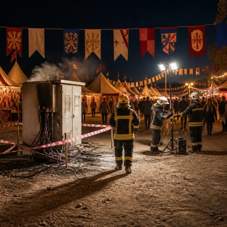 Apagão de curta duração marca última noite da Viagem Medieval de Santa Maria da Feira