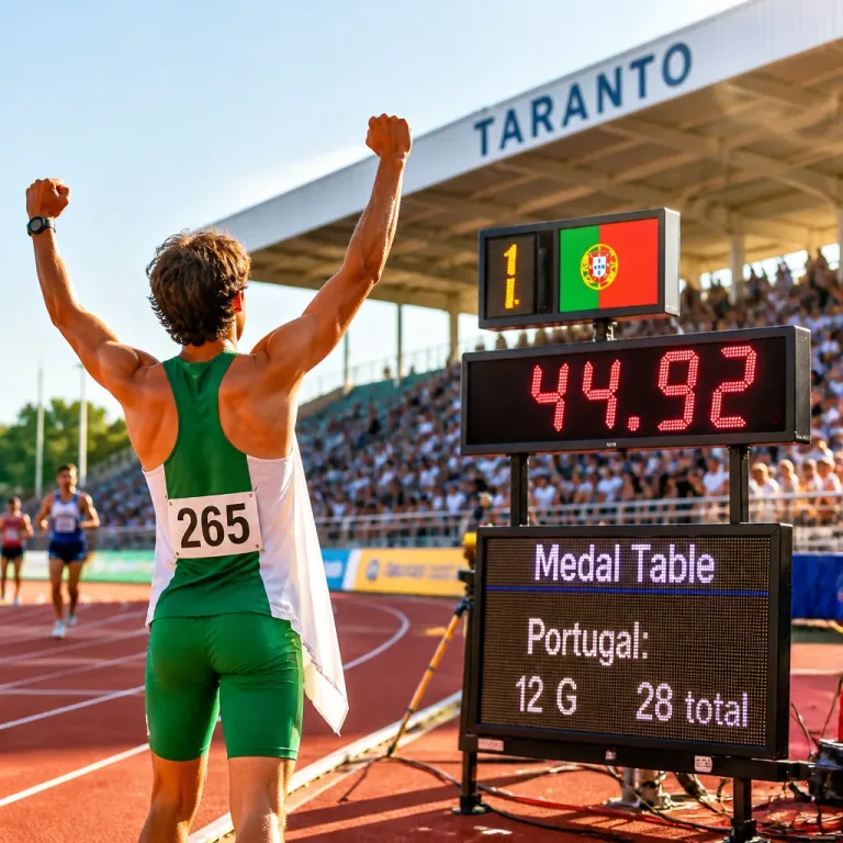 Omar Elkhatib vence os 400 m e garante ouro para Portugal nos Jogos do Mediterrâneo