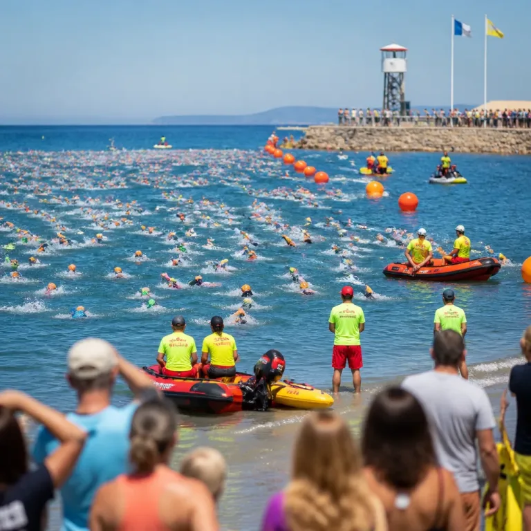 Prova de Mar de Lagoa junta 323 nadadores e confirma peso no circuito nacional de águas abertas