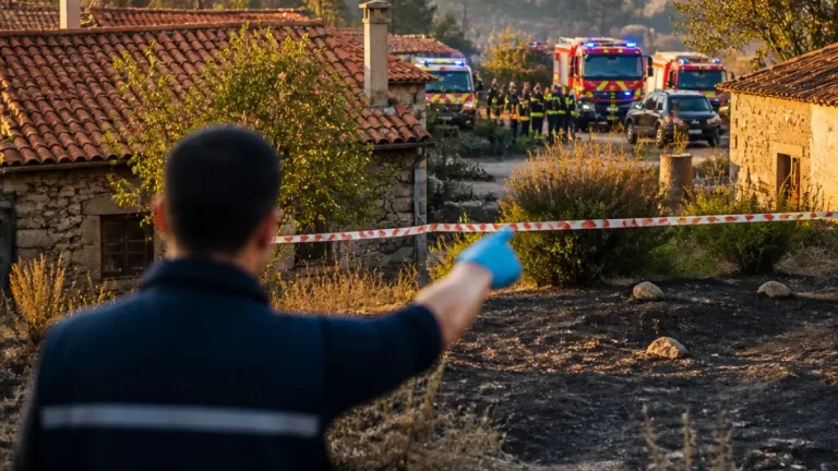 Detenção em Águeda após incêndio florestal perto de habitações em Serém de Cima