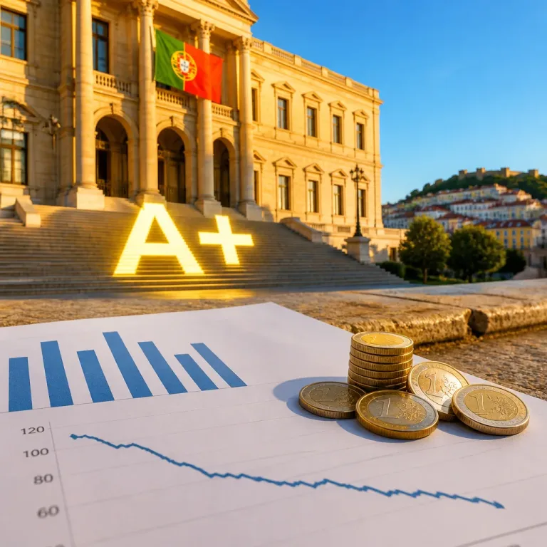 Fitch eleva 'rating' de Portugal para A+ e destaca fortalecimento das finanças públicas