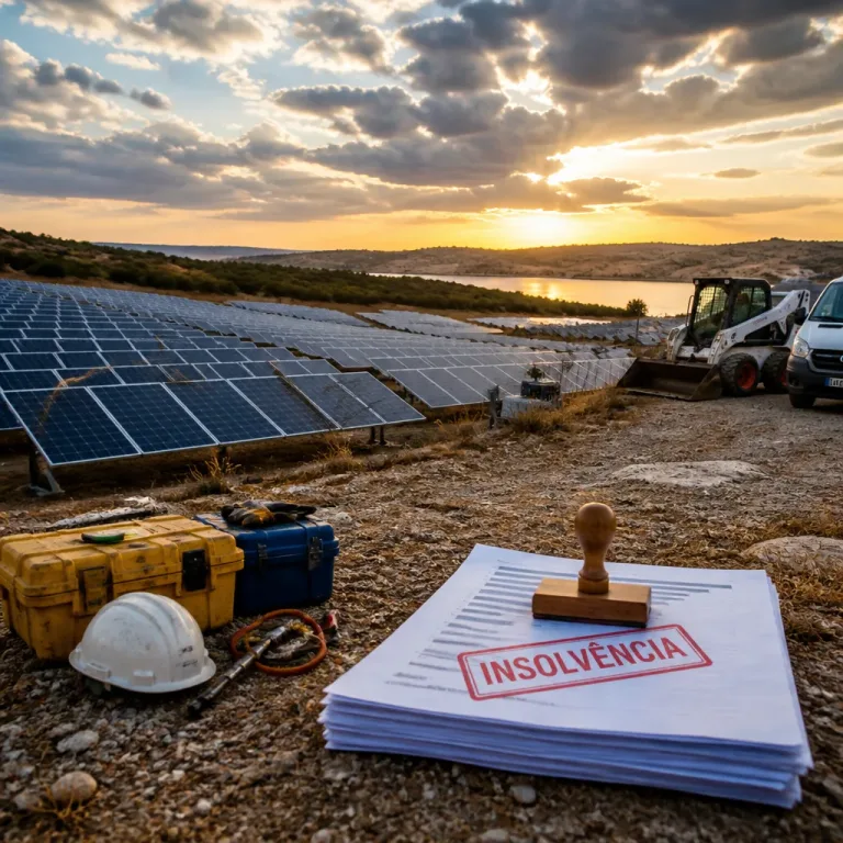 Proprietária da maior central solar em operação em Portugal declara insolvência; produção e receitas abaixo do previsto