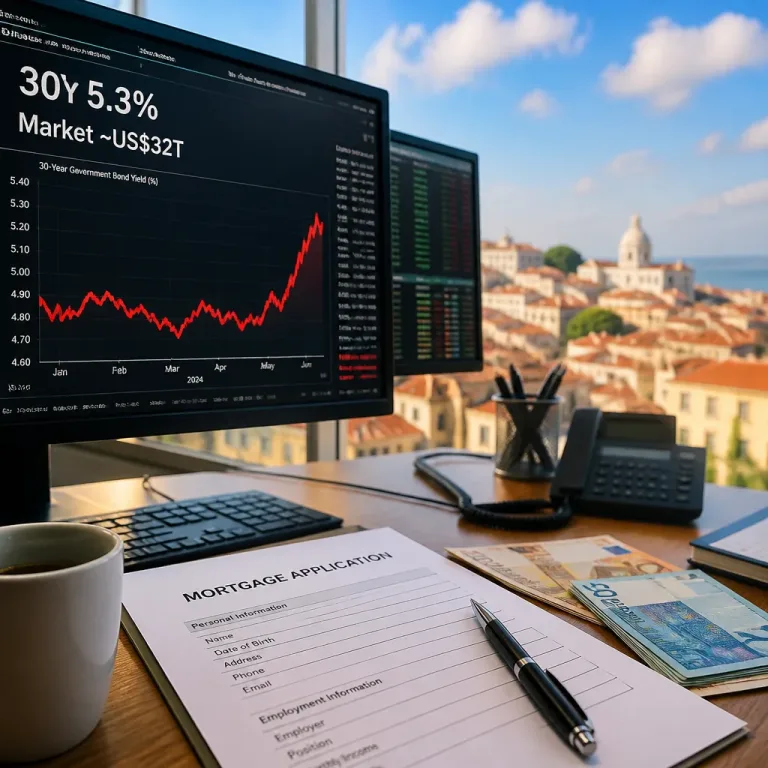 Mercado de Treasuries de quase US$ 32 biliões pressiona taxas globais e pode afectar crédito em Portugal