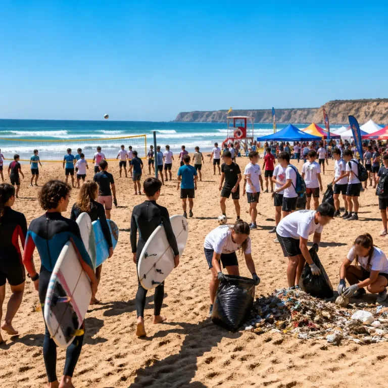 Desporto e ambiente mobilizam jovens na Praia da Prainha em iniciativa pelo Dia Internacional da Juventude