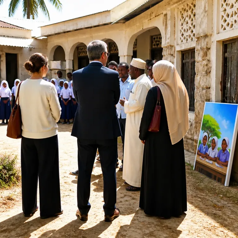Líderes da Igreja visitam escolas e hospitais em Lamu e anunciam intenção de apoiar educação
