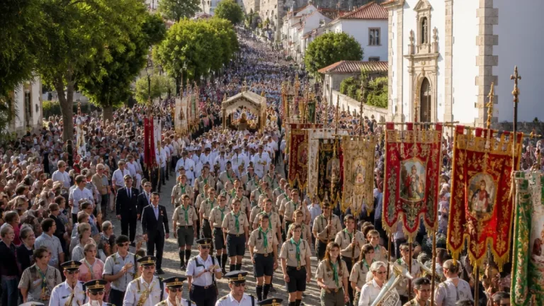 Elvas enche-se de gente para a Procissão dos Pendões que abre as festas locais