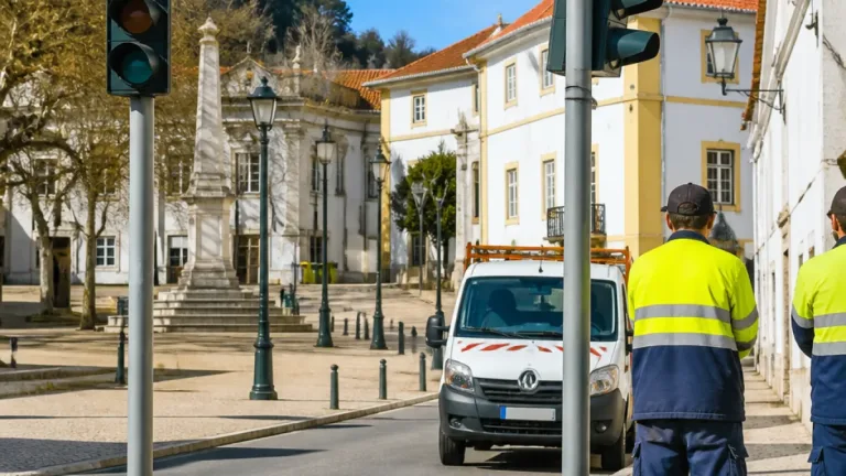 Em Queluz, sinalização desalinhada cria confusão sobre zona de coexistência em Sintra