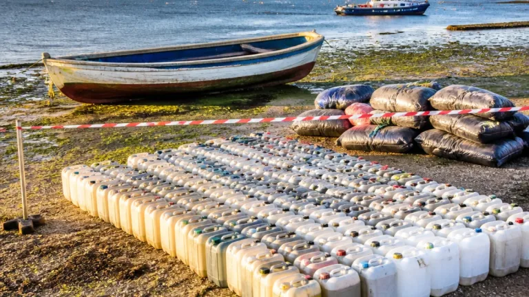 Embarcação com 2.600 litros de combustível apreendida na Ria Formosa, em Olhão