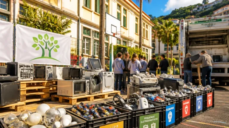 Escolas da Madeira enviam mais de 7,6 toneladas de resíduos eléctricos para reciclagem