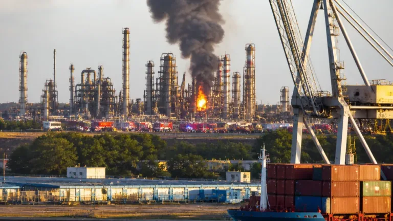 Explosão em refinaria de Roterdão sublinha riscos nas cadeias logísticas que também interessam ao Porto