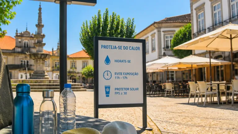 Fafe sob aviso laranja: temperaturas até 40ºC e recomendações da DGS para proteger a população