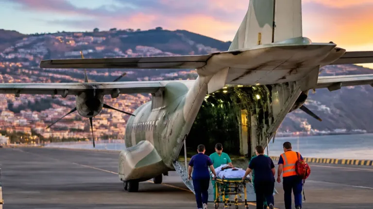 Força Aérea realiza transporte urgente de doente entre ilhas da Madeira com avião C-295M
