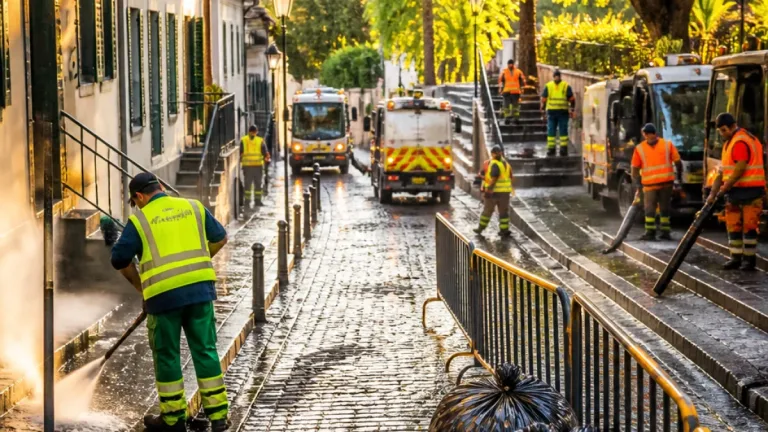 Funchal mobiliza 57 trabalhadores para operação especial de limpeza no Arraial do Monte