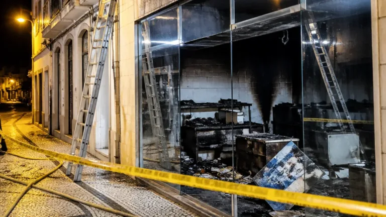 Incêndio destrói sede distrital do Chega em Évora e motiva pedido de inquérito