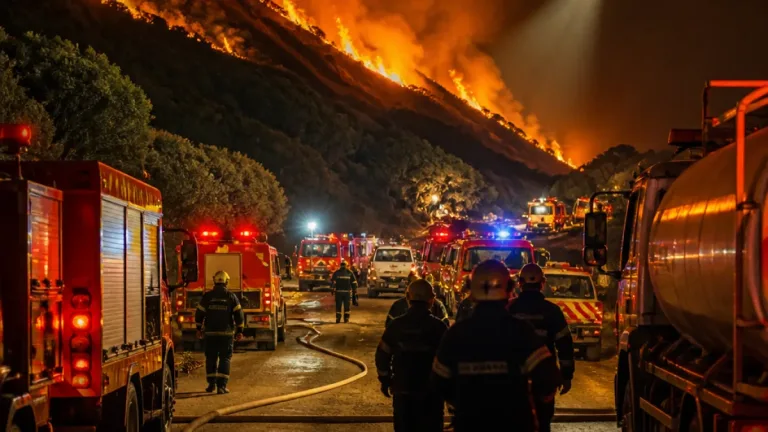 Incêndio em distrito de Bragança mobiliza quase 500 operacionais e preocupa populações