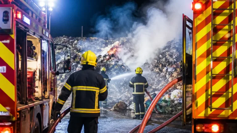 Incêndio em lixeira na Ribeira mobiliza bombeiros de Machico durante quatro horas