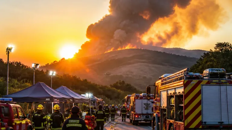 Incêndio em Santo Tirso: fogo em Rebordões mobiliza 172 operacionais e 56 viaturas