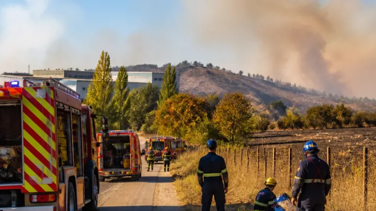 Incêndio entre Mirandela e Vale de Madeiro mobiliza 59 operacionais e deixa três bombeiros hospitalizados