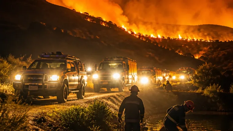 Incêndio na Serra d’Ossa mobiliza reforços vindos de Lisboa e Castelo Branco
