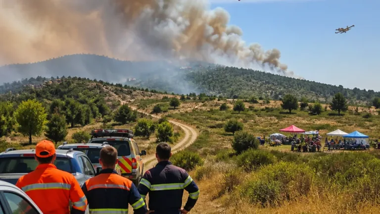 Incêndio perto de Guarita Nova mantém operativo reforçado em Beja