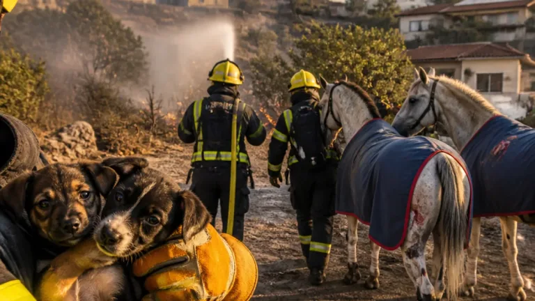 Incêndios em Oeiras mobilizam bombeiros e deixam animais com queimaduras graves