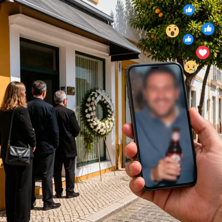 Anúncio fúnebre em Beja com imagem de homem a beber cerveja gera críticas e resposta da funerária