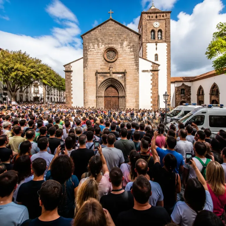 Rumores sobre casamento de Cristiano Ronaldo atraem cerca de 2.000 pessoas à Sé do Funchal