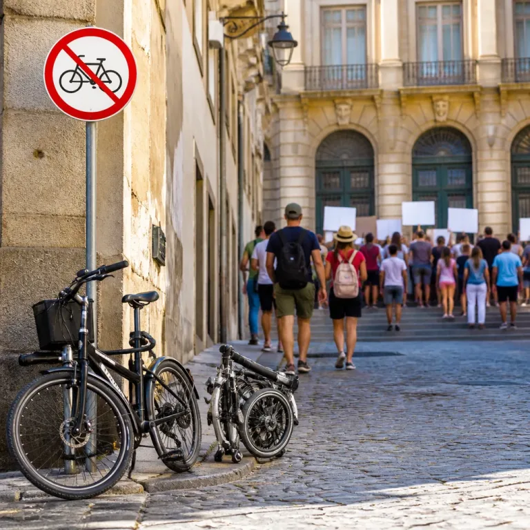 Presidente da Câmara de Como proíbe bicicletas no centro histórico após ter sido atropelado