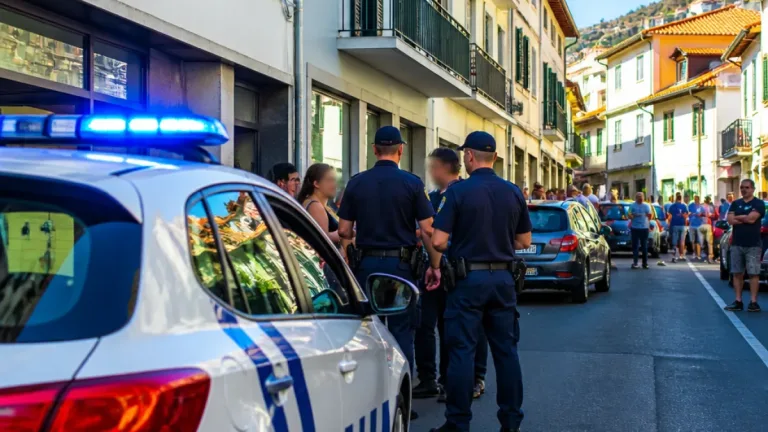 Intervenção policial no centro de Machico após alegada altercação entre jovens