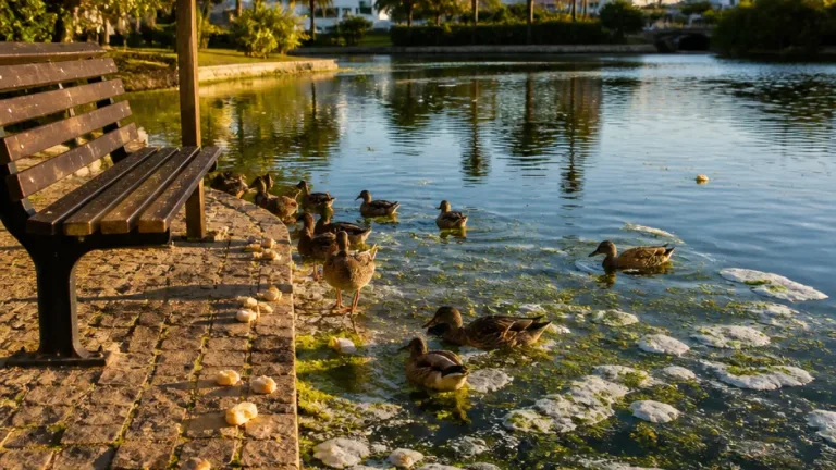 Lagos: ICNF apela a deixar de alimentar patos com pão em lagos e rios