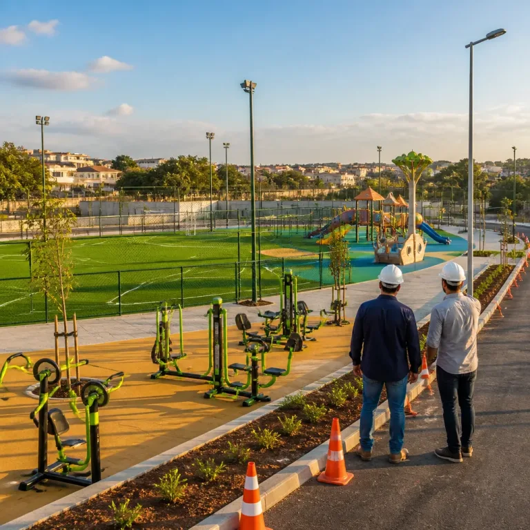 Parque da Família em Cuiabá prepara entrega com novo campo e equipamentos de lazer