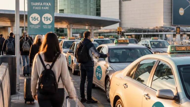 Lisboa debate legalidade de tarifas fixas para táxis no aeroporto e impacto sobre consumidores