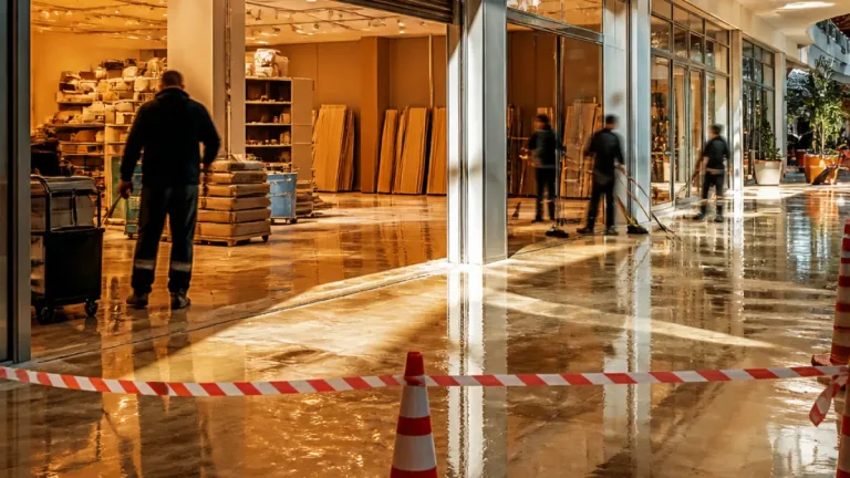 Loja inundada obriga ao encerramento temporário do Piso 0 no La Vie, em Caldas da Rainha
