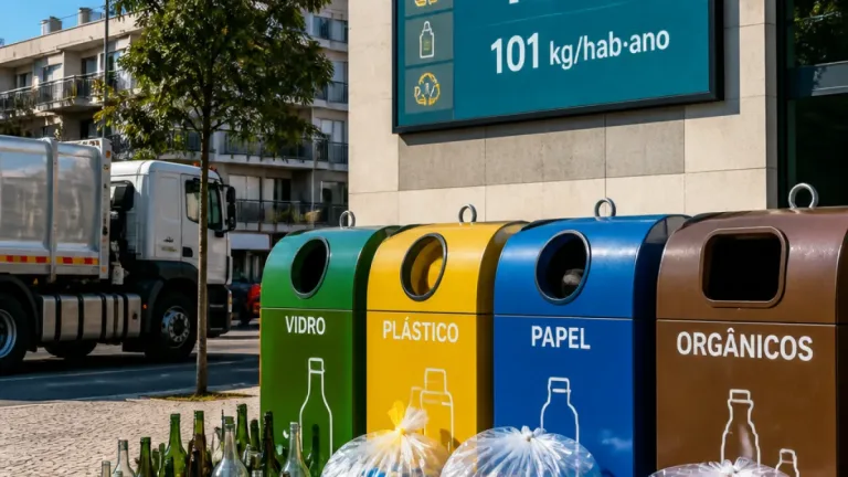 Maia ultrapassa 100 kg por habitante e regista taxa de reciclagem de 45% em julho