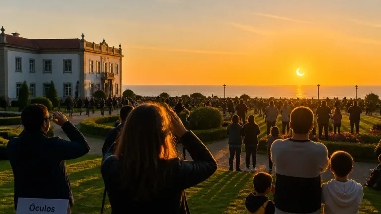 Matosinhos prepara-se para observação pública do eclipse solar nos jardins da Quinta de Santiago