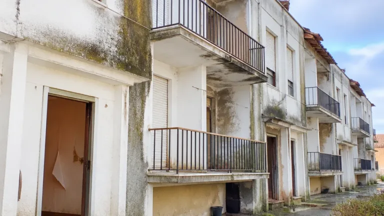 Moradora denuncia habitações sociais com infiltrações sete meses após tempestade em Marinha Grande