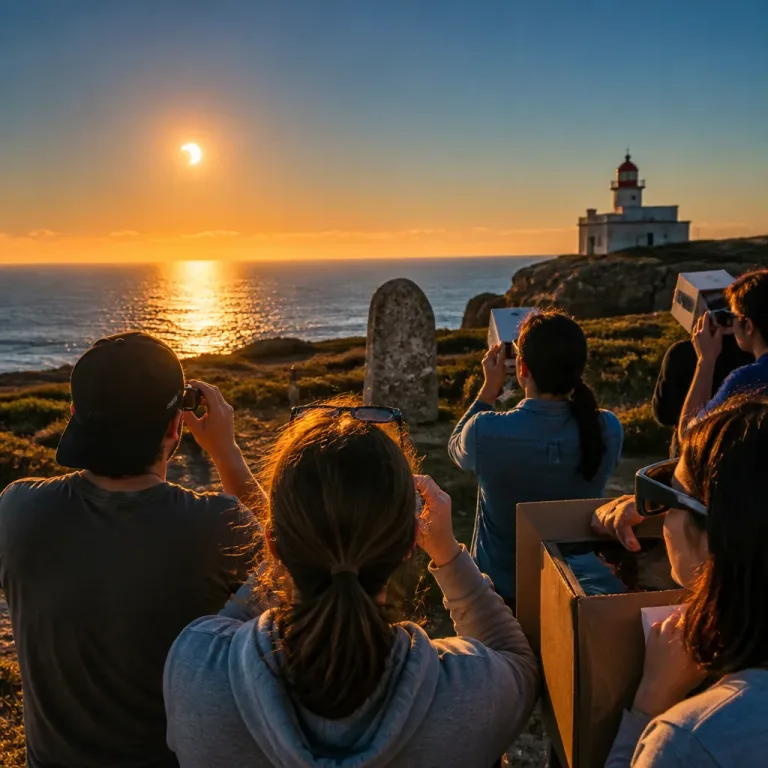 Eclipse visível em Portugal mobiliza observadores junto a monumentos e pontos costeiros