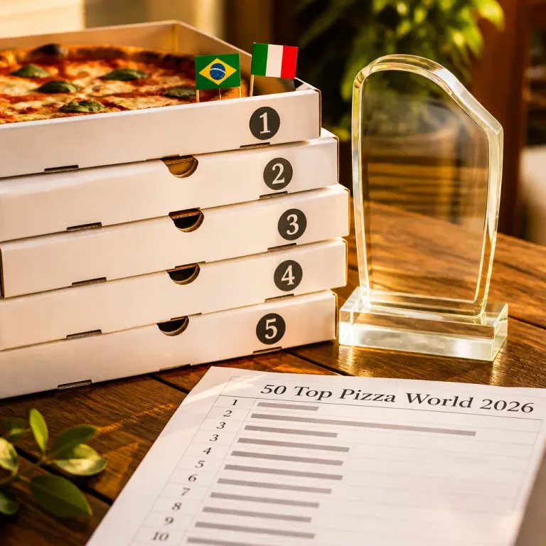 Seis pizzarias brasileiras entre as 50 melhores do mundo no 50 Top Pizza World 2026