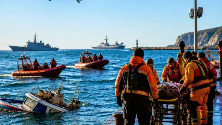 Naufrágio junto à Marina de Sesimbra: seis pescadores resgatados e um desaparecido