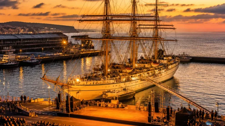 Navio‑Escola Sagres integra programação cultural em Ponta Delgada e acolhe peça de teatro