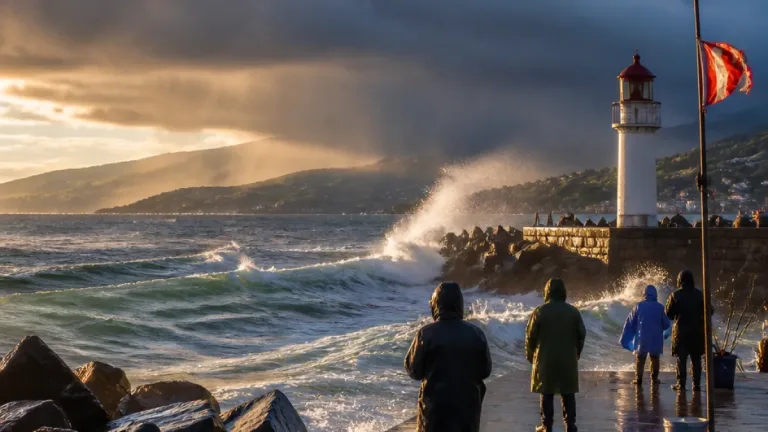 Nova frente atinge ilhas ocidentais dos Açores com chuva forte e agitação marítima