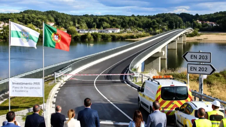 Nova ponte sobre o rio Lima em Viana do Castelo abre ao trânsito esta quinta-feira