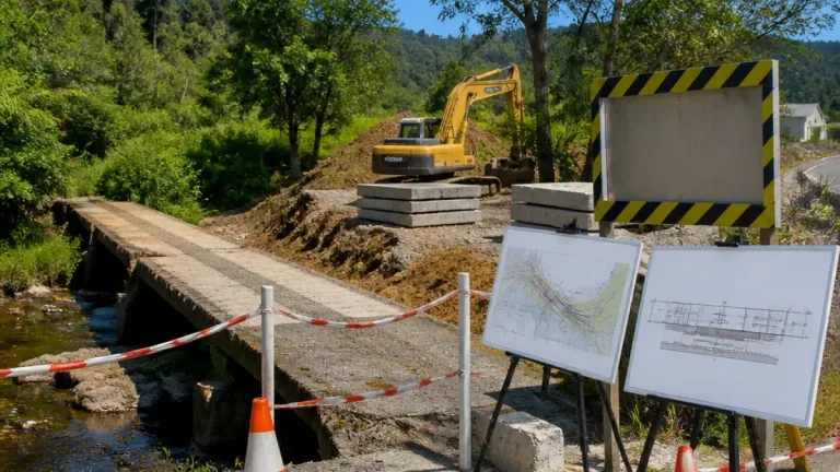 Ourém aprova concurso para alargamento do pontão na Rua Padre Sousa, junto à fronteira com Leiria