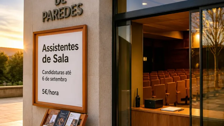 Paredes: Centro Cultural abre candidaturas para assistentes de sala até 6 de setembro