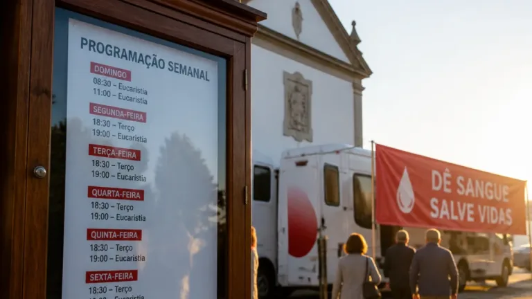 Paróquias de Águeda divulgam programação semanal e promovem colheita de sangue no Espinhel