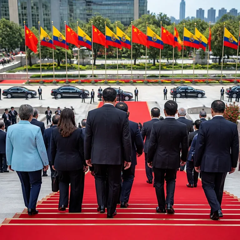 Presidente do Equador inicia visita de Estado à China para reforçar laços políticos e económicos