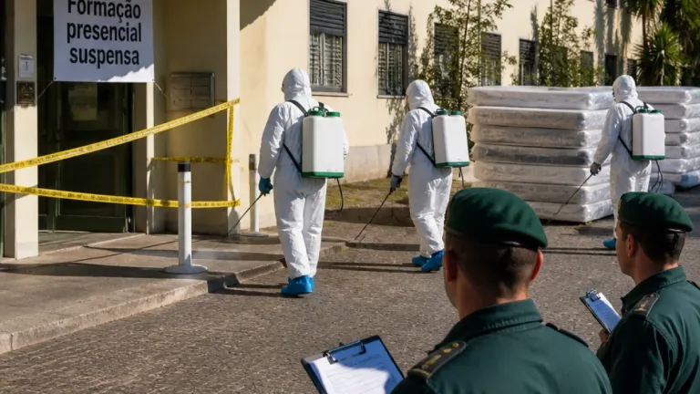 Portalegre: curso de formação da GNR com aulas presenciais suspensas por praga de percevejos