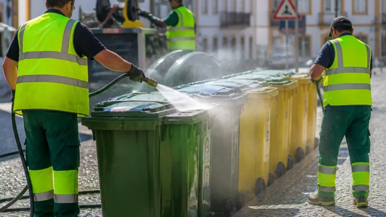 Portalegre reforça lavagem e desinfeção de contentores para melhorar higiene urbana