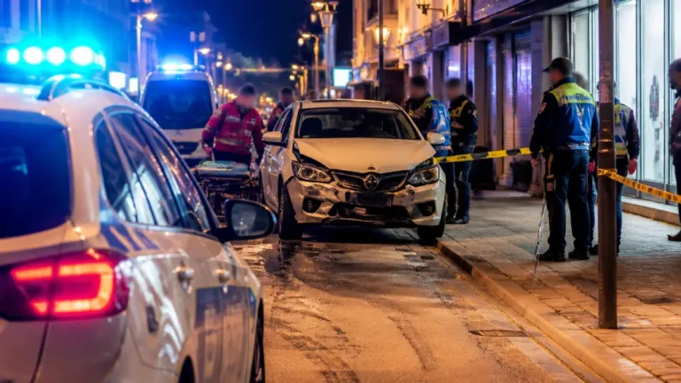 Portimão: condutor em fuga atropela dois agentes da PSP na Avenida Miguel Bombarda